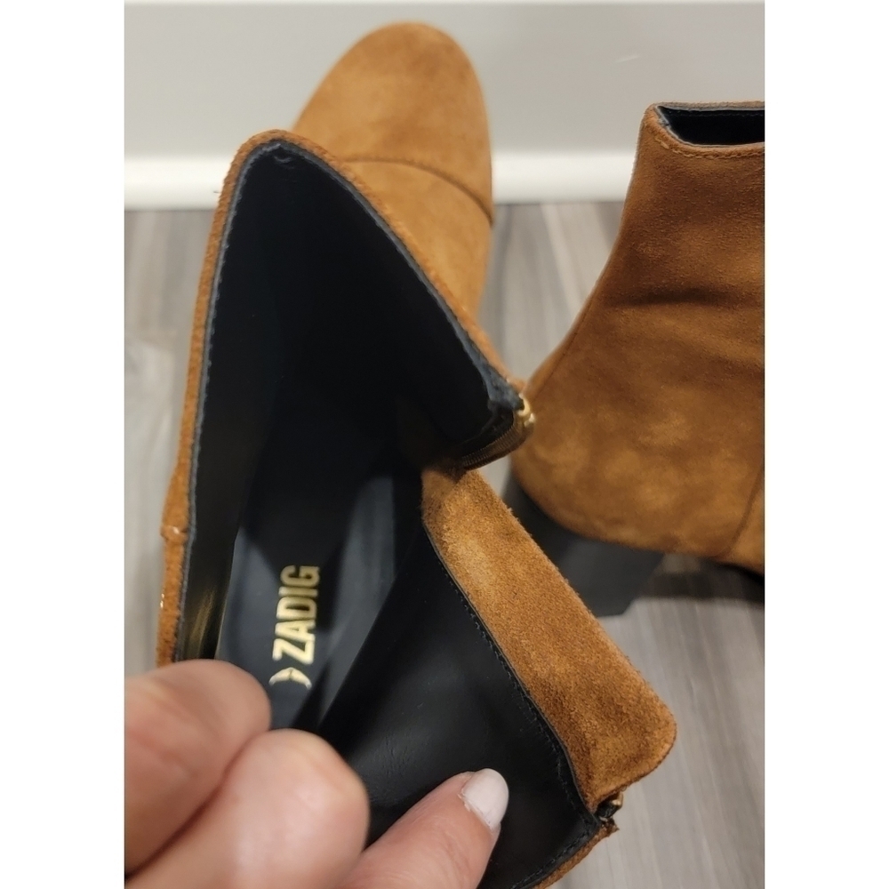 Zadig & Voltaire Lena Suede Ankle Boots - Picture 8 of 14